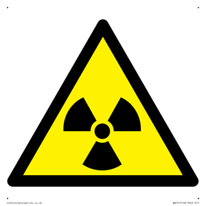 W003 Warning: Radioactive material or ionizing radiation